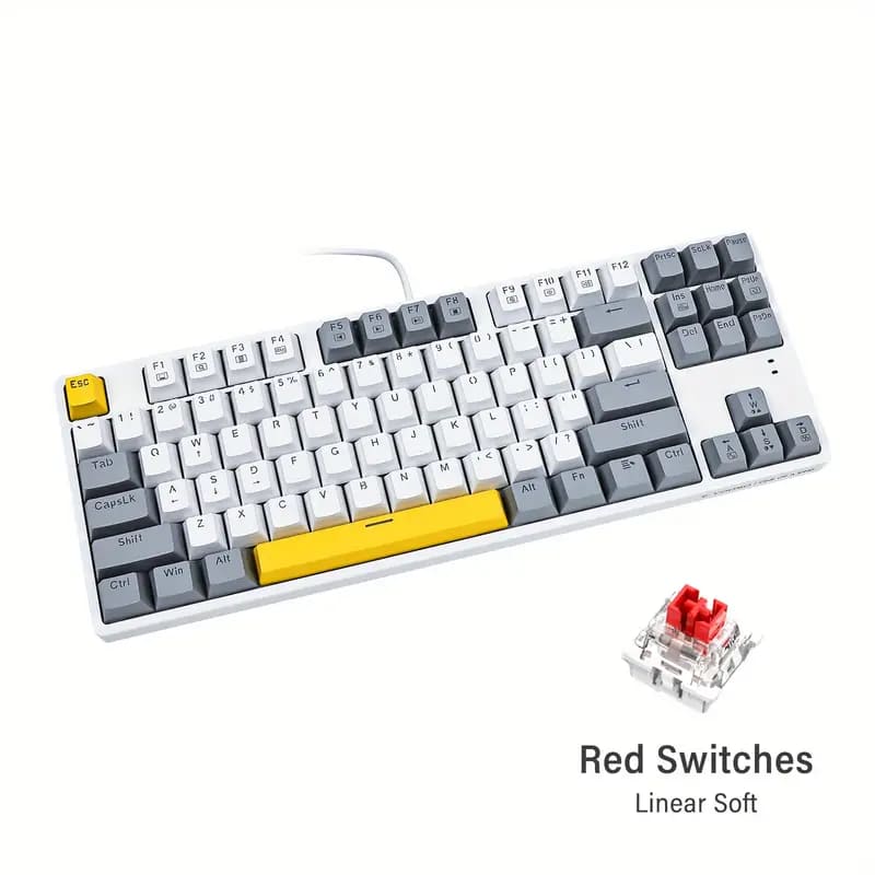 Ergonomic Wired Mechanical Gaming Keyboard